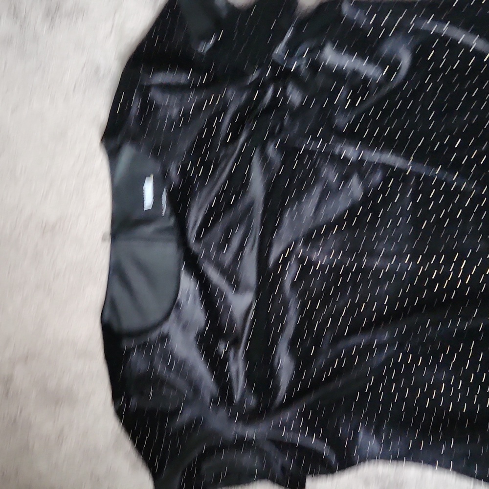 Yokko Black Gold Sparkle Velour Sheath Dress SIZE 4XL Ruched Party Cocktail - Picture 2 of 5